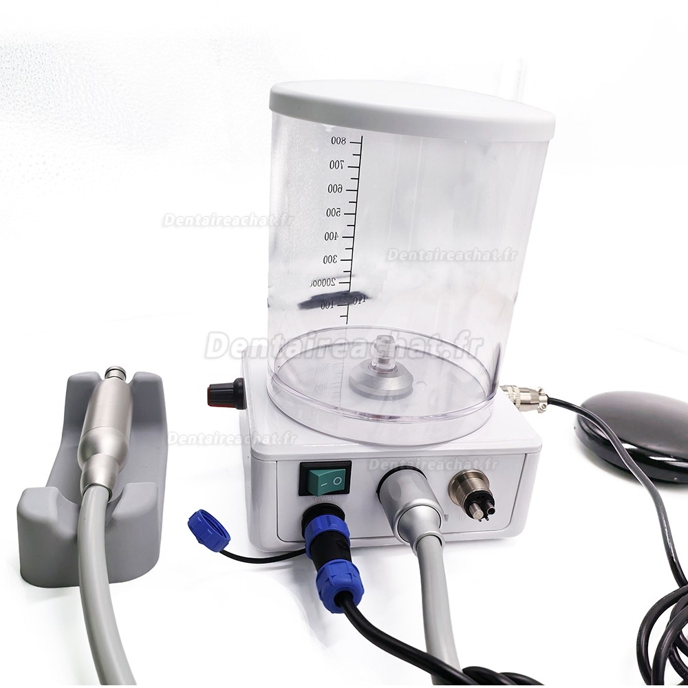 Micromoteur dentaire sans balais 16:1 / 1:1 / 1:5 avec r&eacute;servoir d&rsquo;eau et &eacute;clairage LED